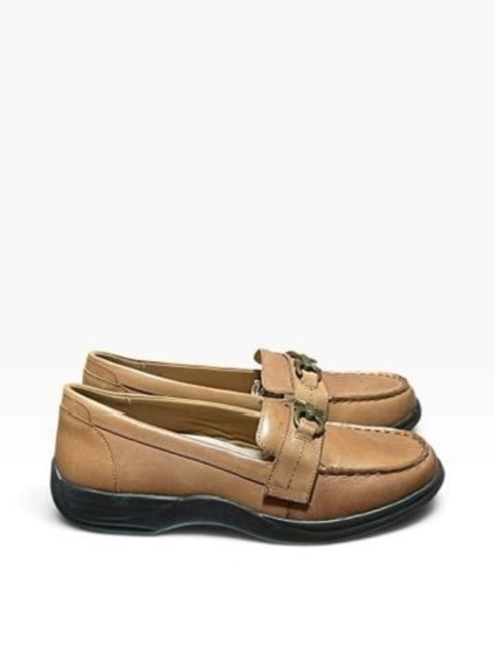 Dr. Comfort Mallory women's slip-on comfort shoe in brown leather size 10